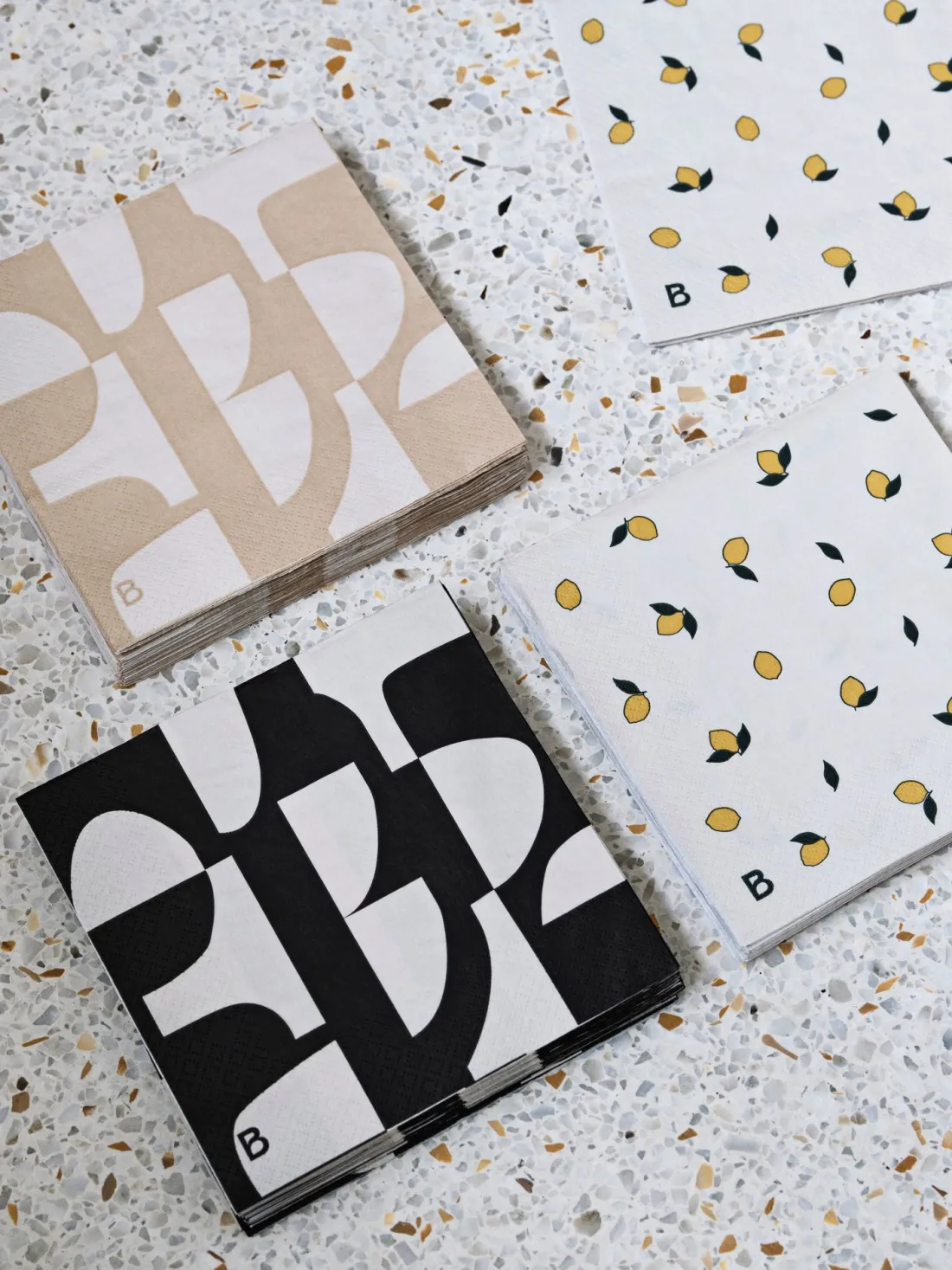 Broste Copenhagen Lemon Papierserviette