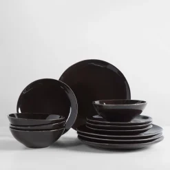 Broste Copenhagen Nordic Coal Geschirsets mittag für vier