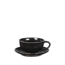 Broste Copenhagen Nordic Coal Tasse mit Untertasse