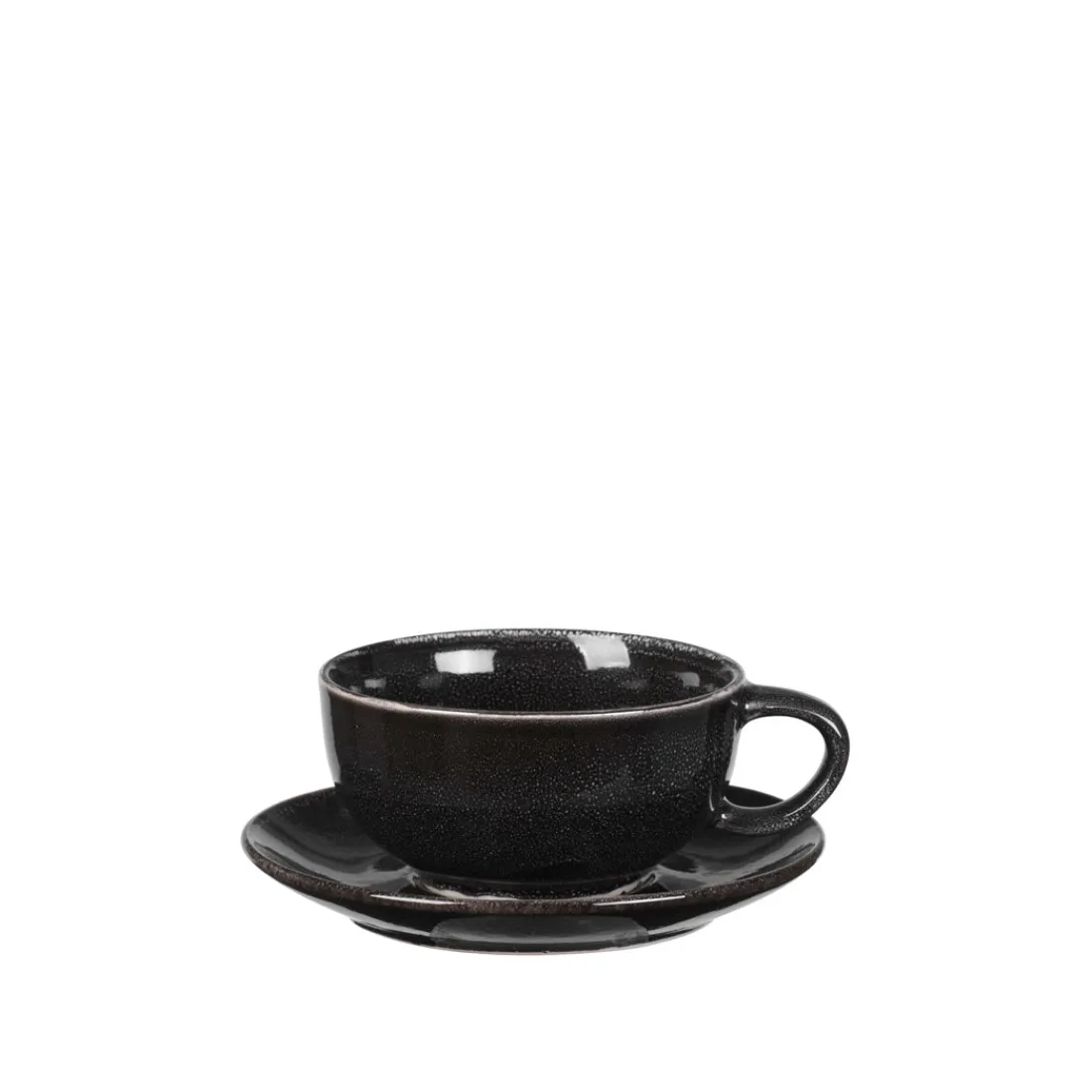 Broste Copenhagen Nordic Coal Tasse mit Untertasse
