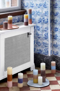 Broste Copenhagen Rainbow Stumpenkerze