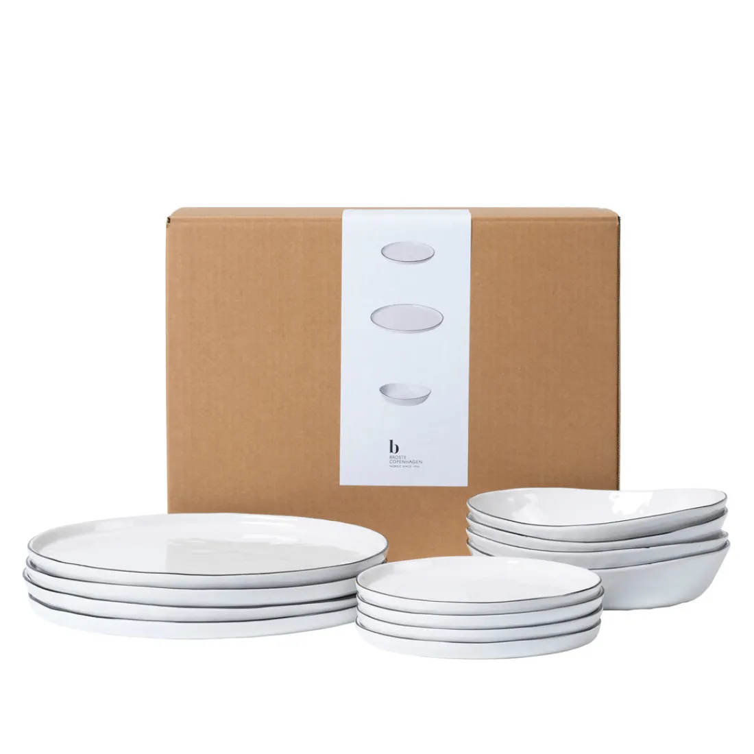 Broste Copenhagen Salt Geschirsets mittag für vier