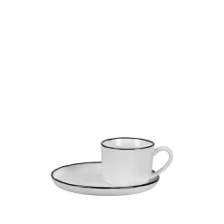 Broste Copenhagen Salt Tasse mit Untertasse