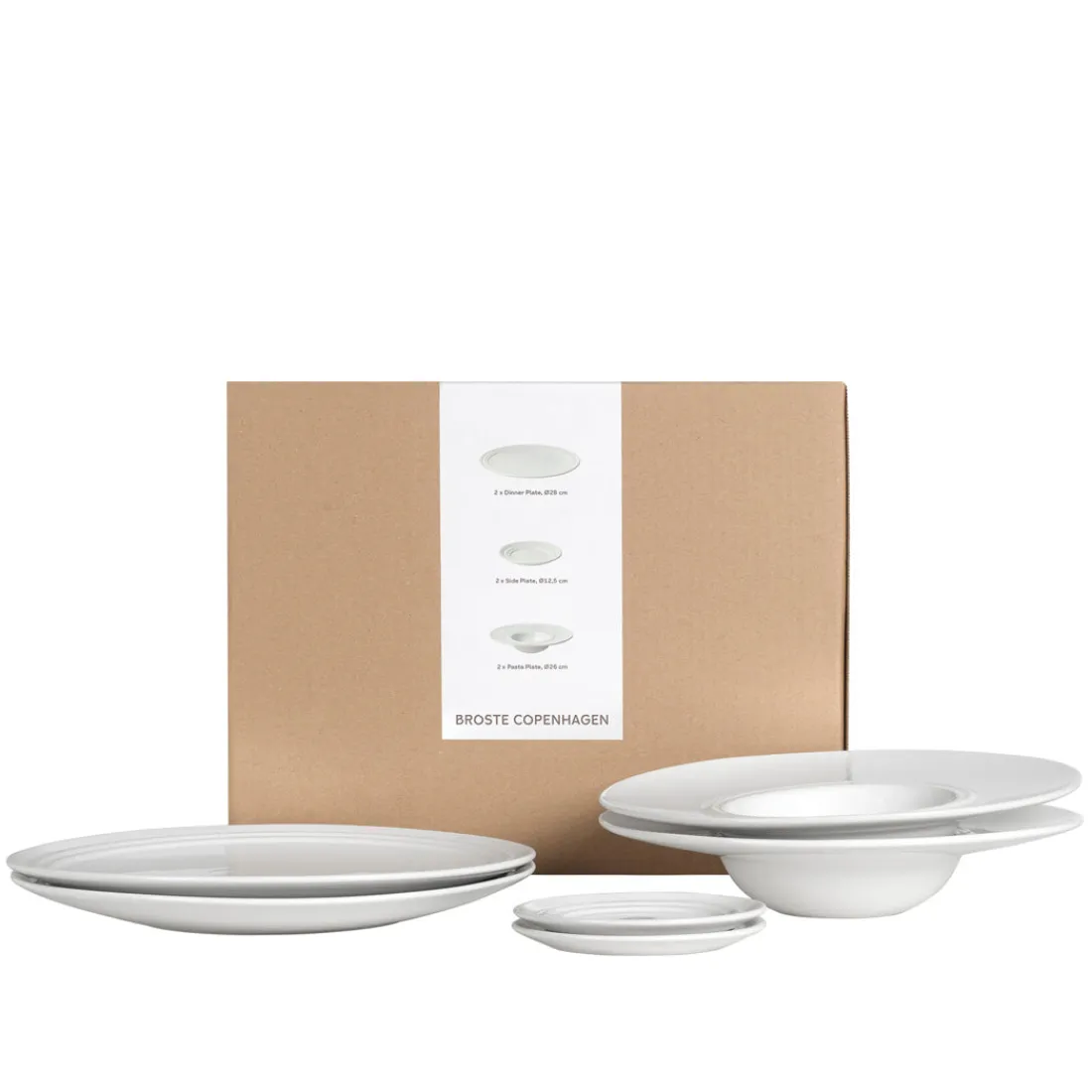 Broste Copenhagen Stevns Pasta Geschirsets mittag für zwei