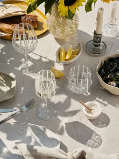 Broste Copenhagen Stripe Rotweinglas